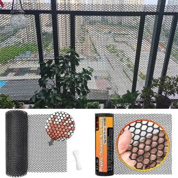 Netting Black Garden Fence Mesh Cat Pet Balcony AntiFalling Net Window Plastic Grate Mesh Children Staircase Fall Protection Netting