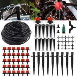 Kits 20M Drip Irrigation System Plant Flower Automatic Watering Kit Adjustable Dripper Garden Greenhouse Balcony Yard Bonsai Supplies