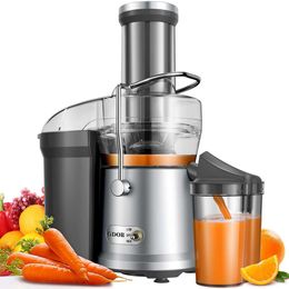 Powerful 1200W GDOR Juicer with Larger 3.2 Inch (approximately 8.1 Cm) Feed Chute, Titanium Reinforced Cutting System, Centrifugal Juicer, Heavy-duty All Copper