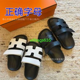 Summer Slippers Chypre Sandals Summer Drag Ugly Cute Shoes Old Mans Shoes Second Uncles Shoes Thick Bottomed Muffin Beach with have logo HBJD