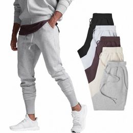 new Men's Sweatpants High Quality Pure Cott Solid Colour Jogging Pants Muscle Men Fitn Training Pant Casual Running Trousers s0uY#