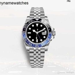 Swiss Watches Roles Watch Mens Automatic Mechanical Movement Es Deluxe Black Blue Ceramic Sapphire Dial Jubilee Bracelet 3TGM