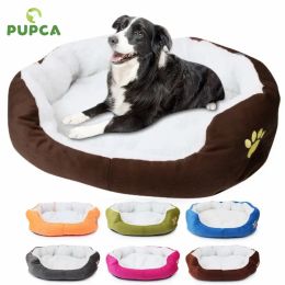 Mats Dog Sofa Bed Removable Washable Fence Cushion With Pillow Rectangle Big Furniture Pad Puppy Medium Large Cat Supplies Pet Mat