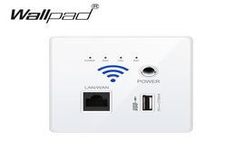 2020 New White USB Socket Wireless WIFI USB Charging SocketWall Embedded Wireless AP Router 3G WiFi 5986214