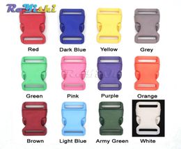 60pcslot 3403903920mm Plastic Colorful Contoured Side Release Buckles For Paracord BraceletsBackback3270969