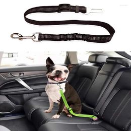 Dog Collars Pet Leash Harness Seat Belt Car Seatbelt Safety Rope Reflective Nylon For Dogs Accessories Travel Supplies Mascotas