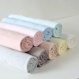 Fabric Half meter A grade 100% brushed cotton knitted fabric for baby children garment solid color comfortable flannel tissue T1066