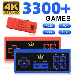 Portable Game Players 4K high-definition built-in 3000 games 8-bit King retro game console wireless dual controller handheld game player game board PC FC GBC GB Q240326