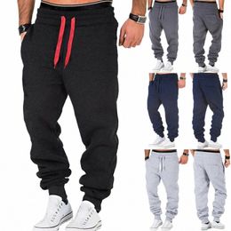 mens Sport Pants Sweatpants Tracksuit Slim Fit Gym Workout Joggers Bodybuilding Trousers Casual Drawstring Sweatpants Plus Size 946f#