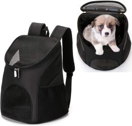 Pet Backpack Outdoor Dog Cat Backpack Ventilated Mesh Double Shoulder Pet Travel Bag for Cat Small Dogs Puppy Traveling 240318