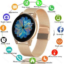 Camera 2023 New Women Bluetooth Call Smart Watch Heartrate Blood Pressure Monitoring Smartwatches Ip67 Waterproof Men Smartwatch+box