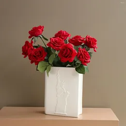 Vases Book Shaped Vase Europe Simple Plant Ornament Flower Decorative