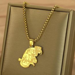 Pendant Necklaces Chandler Stainless Steel Tamarin Monkey Ornament Necklace World Primate Zoo Animals For Men And Women