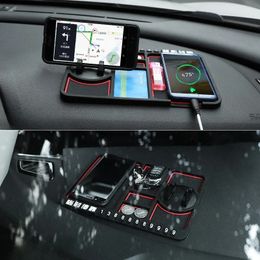 NEW 2024 Multi-Functional Car Anti-Slip Mat Auto Phone Holder Non Slip Sticky Anti Slide Dash Phone Mount Silicone Dashboard Car Pad Mat