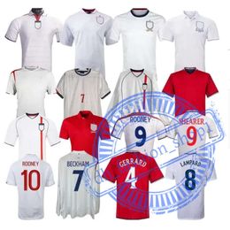 2000 20002 2004 Retro Soccer Jerseys 2003 2005 2007 2006 2008 2010 2012 2013 Gerrard Lampard Rooney Owen Terry Englands Classic Vintage Football Shirt 135