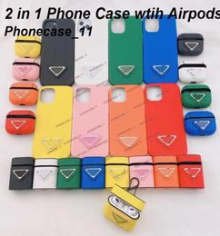 Promotion Fashion Designer Phone cases with Airpods Case Set For iphone 13 12 11 Pro Max 11Pro XR X XSMAX 7P 8P Samsung S21 ultra 1377449