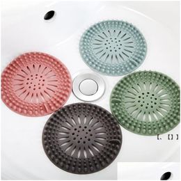 Sink Strainers Newanti-Blocking Hair Catcher Plug Trap Shower Floor Drain Er Strainer Filter Portable Bathroom Kitchen Accessories Rra Otqik