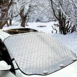 Nets Auto Windshield Cover Front Windscreen Cover With Magnet Protection Side Mirror Magnetic Car Cover Cover Winter Frost Protection