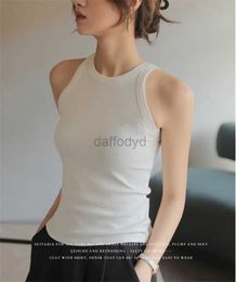 Women's Tanks Camis Doiaeskv Basic Solid T-shirt Womens ultra-thin camisole collar fitted top three way summer womens tank top sleeveless straight shipping 24326