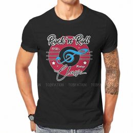 rock and Roll Music Rockabilly Vintage 1950s Sock Hop Tshirt Graphic Men Vintage Punk Summer Men's Tops Cott Harajuku T Shirt 69mR#