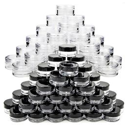 Storage Bottles 50pcs 2g/3g/5g/10g/15g/20g Empty Plastic Clear Cosmetic Jars Makeup Container Lotion Bottle Vials Face Cream Sample Pots Gel