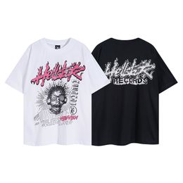 designer hellstar Men's Plus Tees & Polos Hip Hop Muscle Fit Curved Hem White Cotton Custom Printing Men Women T Shirt Casual Quantity Trend Oversize M-XL O451