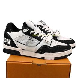 Designer Men Sneaker Virgil Trainer Casual Shoes Low Calfskin Leather Abloh White Green Red Blue Overlays Platform Outdoor women Sneakers Size 36-45 L86