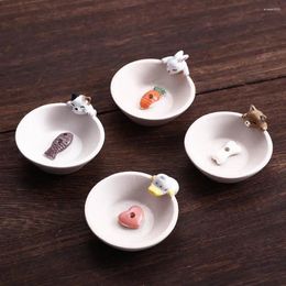 Candle Holders Cone Coil Resin Cute Small Animals Healing Ash Catcher Censer Rack Incense Holder Incesence Stick