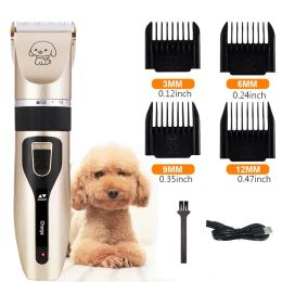 Clippers Pet Electric Hair Clipper Dog Grooming Trimmer USB Rechargeable Shaver Cat Hair Cutting Remover Professional Machine Set