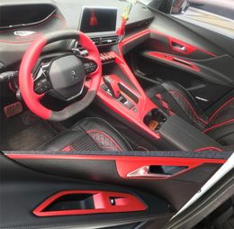 CarStyling 5D Carbon Fiber Car Interior Center Console Color Change Molding Sticker Decals For Peugeot 4008 5008 201720197987978