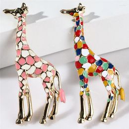 Brooches Enamel Giraffe For Women Cute Animal Brooch Pin Fashion Jewelry Color Gift Kids Exquisite Broches