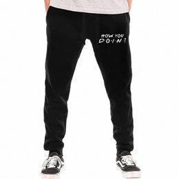 friends Sweatpants Joey How You Doin Funny Quote Fleece Trousers Unisex Hip Hop Streetwear Jogging Pants r68F#