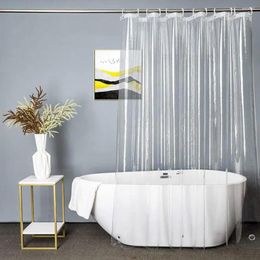 Shower Curtains Curtain Waterproof Liner With Grommets 3 Magnets Durable Quick-drying Plastic For Bathroom