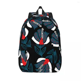 Backpack Schoolbag Student Vintage Flower Shoulder Laptop Bag School