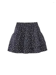 Skirts ZADATA Women's Fashion Retro Casual Versatile Trendy Floral Print Loose Black Personalised Cute Short Skirt