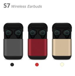 S7 Mini Bluetooth 50 Earphones Headphones Two Earbuds Wireless Earphone True Stereo Sports Headsets With Mic Charging Boxs2686392