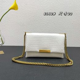 High Quality Designer Wallet Bag Full Leather Chain Crocodile Embossed Handheld Wallet Multi Pocket Women's Bag Genuine Leather Luxury One Shoulder Crossbody Bag