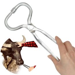Carriers Livestock Farm Animal Cattle Nose Piercing Device Nose Ring Carrying Plier Stainless Steel Cow Nose Puncher Ranch Farm Supplies