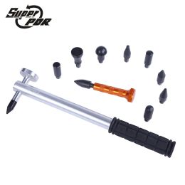 Hammer Super PDR Tools Metal Tap Down Pen With 9 Heads and Tap Down Hammer hand tool use for car dent repair