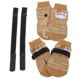 Dog Apparel 4 Pcs Pet Socks Puppy Supplies Breathable Cotton Replaceable Compact For Dogs Protectors Wear-resistant