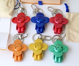 With BOX 6Colors designer keychain women men designers keychain top Car Key Chain Women Buckle Jewellery Keyring Keychains Lanyards