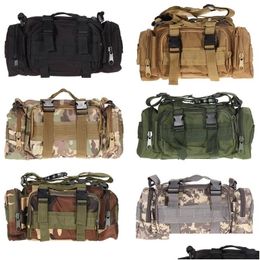 Outdoor Bags Tactical Bag Military Molle Backpack Waterproof Oxford Cam Hiking Climbing Waist S Travel Shoder Pack 220818 Drop Deliver Dhbqd