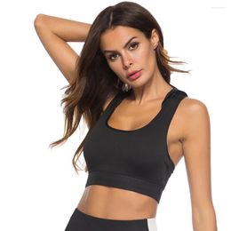 Women's Tanks Women Yoga Vest Gym Sports Crop Tops With Hood Seamless Streetwear Fitness Running Workout Bra Tank Top Female Pad L28