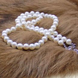 Chains FINE Jewellery 8-9mm Natural Pearl Necklace Round Genuine Very Light 18inch