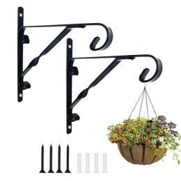 Rails Nordic Natural Wood Wall Plant Hangers Hanging Flower Pot Hook Nordic Flower Bracket for Lanterns Wind Chimes Balcony Home Decor