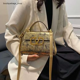 Designer Bag Crocodile Pattern Fashion Texture Womens Bag Gradient Popular Small Square Crossbody Women