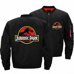 jurassic Park Dinosaur Bomber Jackets Men Ma-1 Air Thick Pilot Jacket Baseball Coat Windbreaker Zipper Streetwear Coats 5XL P3f8#