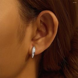 Hoop Earrings CANNER S925 Sterling Silver Glossy Star Clear Zircon For Women Ear Buckle Jewellery Gifts Pendientes Oorbellen