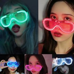 LED Glow Glasses 5 Neon Colours LED Shutter Shade Glasses Kids Birthday Gifts Toys Blinds Party Favours Supplies