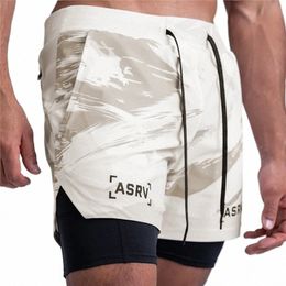 2-em-1 Camoue Summer Running Shorts MenSports Jogging Fitn Training Quick Dry Mens Gym Men Shorts Calças Curtas 80Mu #